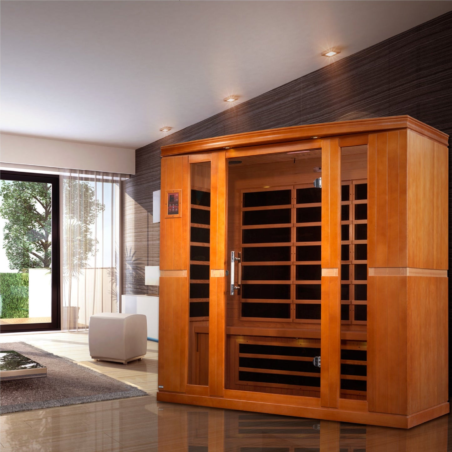 Dynamic "Bergamo" 4 Person Low EMF Far IR Sauna (DYN-6440-01)