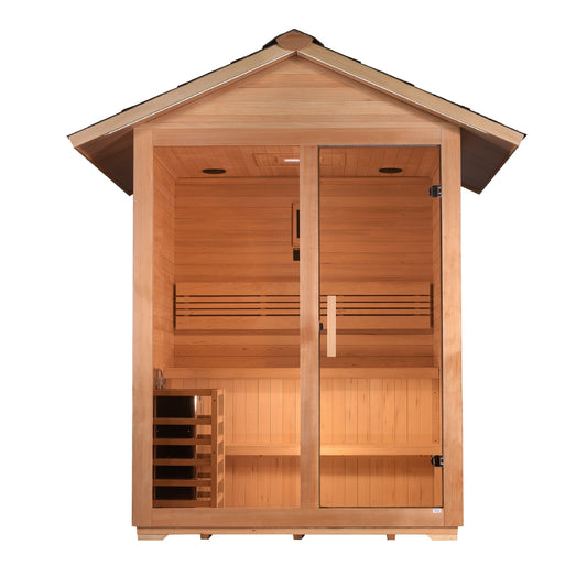 Golden Designs "Arlberg" 3 Person Traditional Outdoor Sauna (GDI-8103-01)