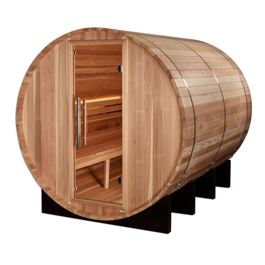 Golden Designs "Klosters" 6 Person Barrel Traditional Sauna (GDI-B006-01)