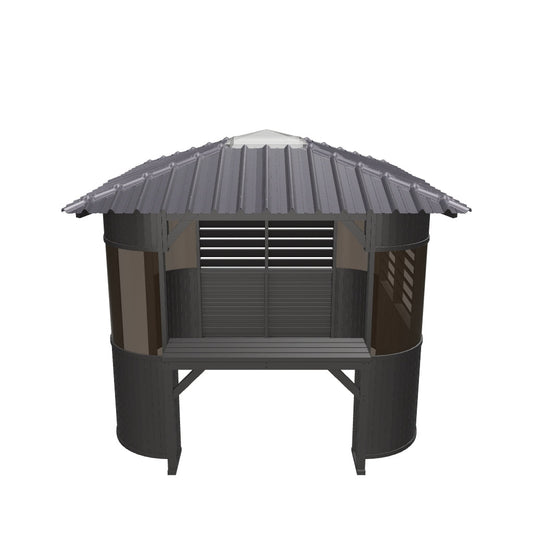 Fraser Gazebo 10ft x 10ft - Coffee