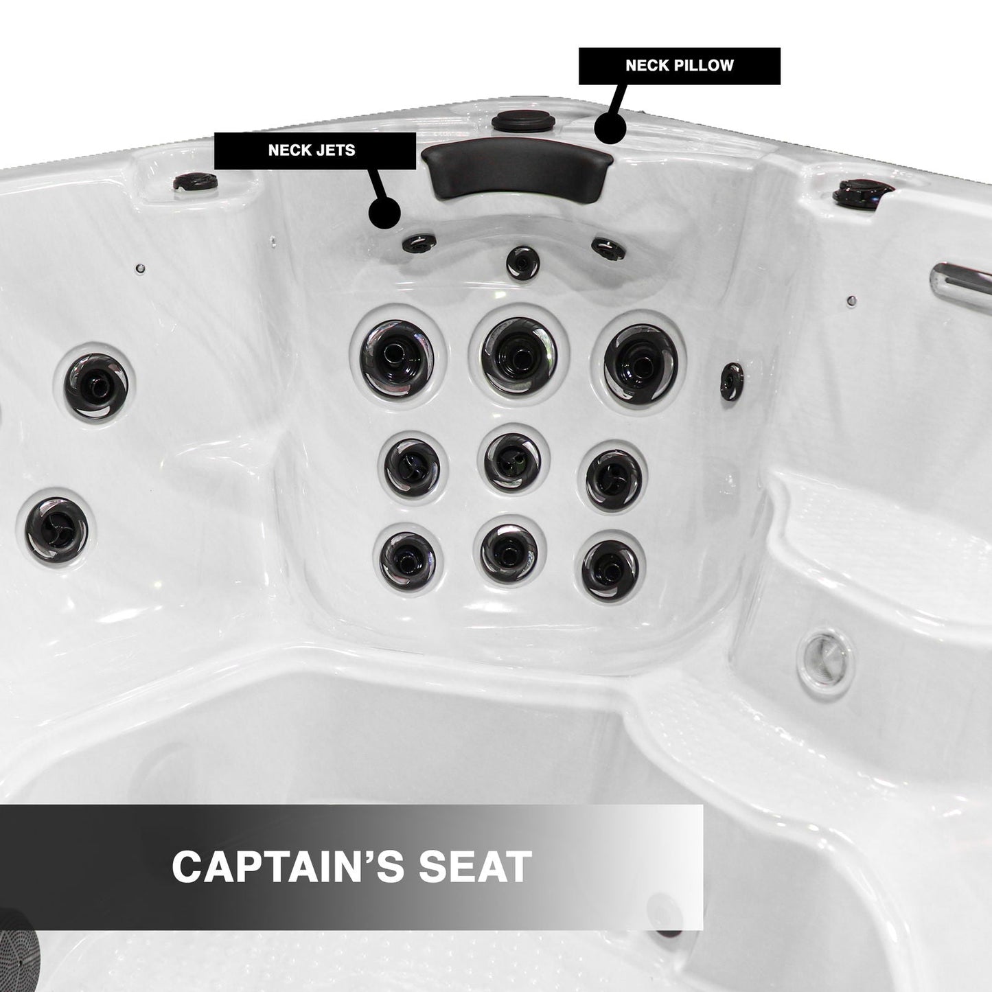 Superior 7-Person 52-Jet Non-Lounger Hot Tub