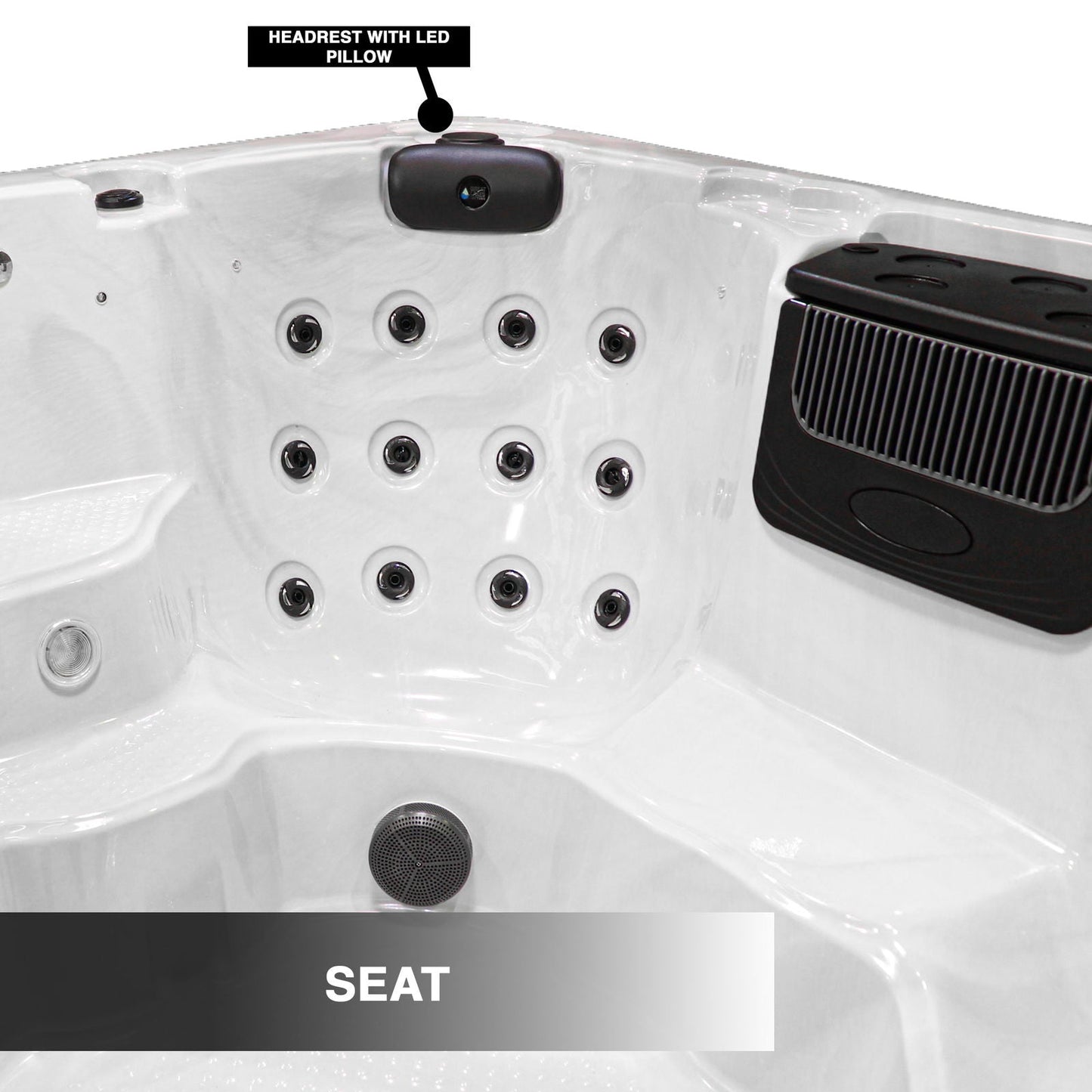 Superior 7-Person 52-Jet Non-Lounger Hot Tub