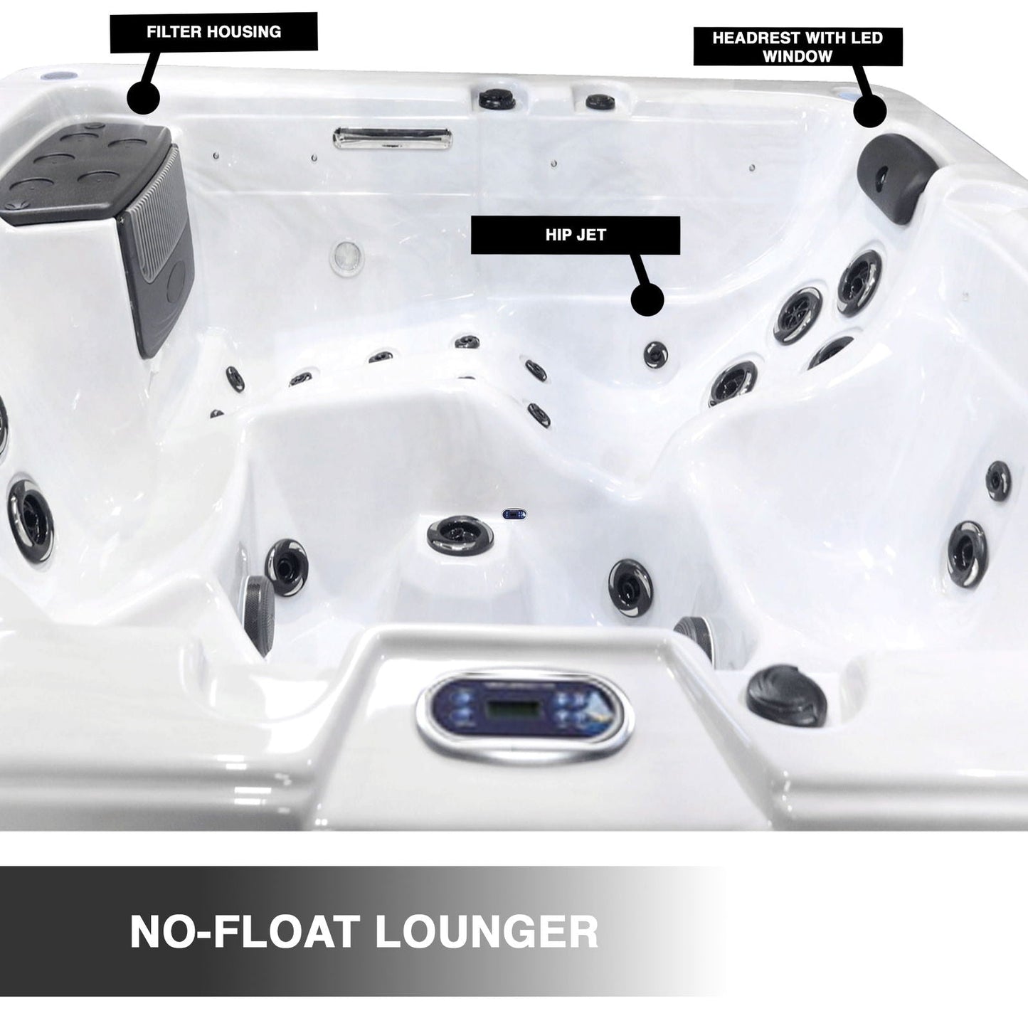Michigan 6-Person 43-Jet Hot Tub