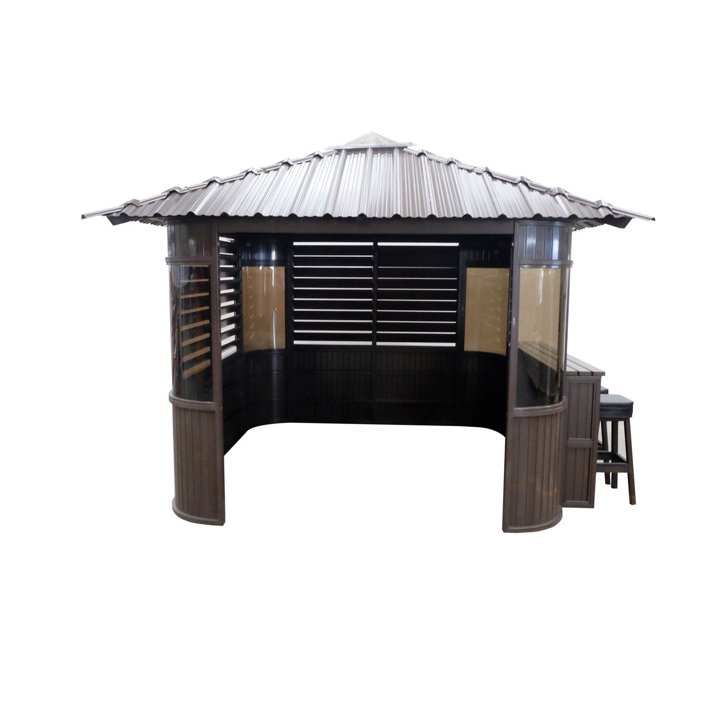 Fraser Gazebo 10ft x 10ft - Coffee
