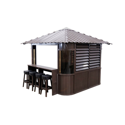 Fraser Gazebo 10ft x 10ft - Coffee