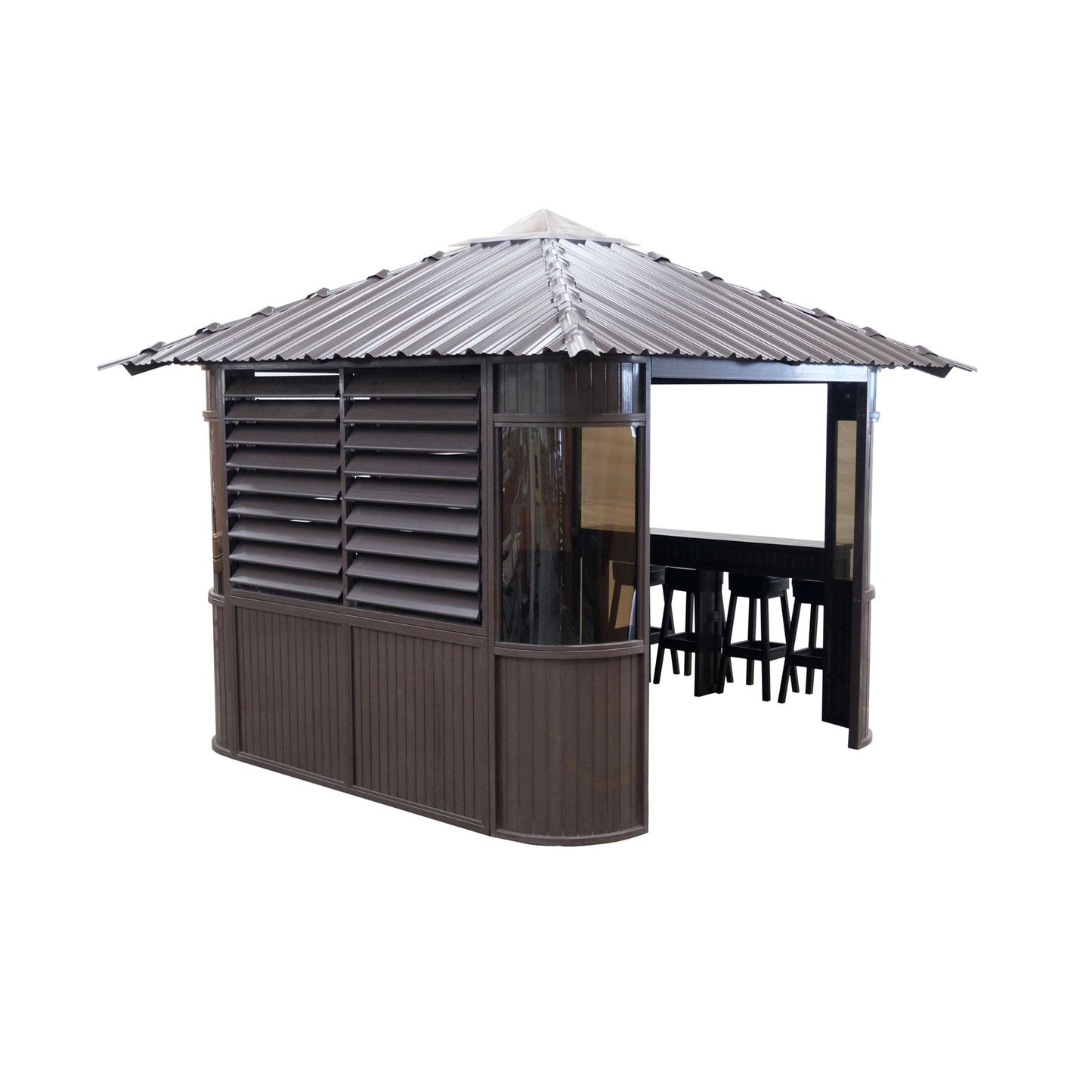 Fraser Gazebo 10ft x 10ft - Coffee