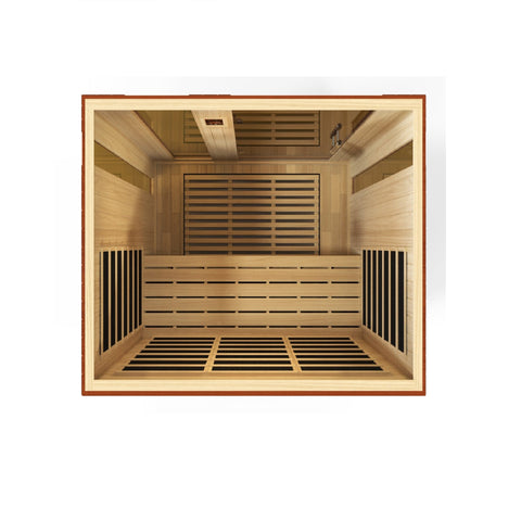 Dynamic "Palermo" 3 Person Low EMF Far IR Sauna (DYN-6330-01)