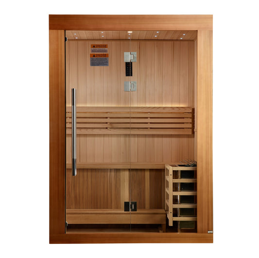 2025 Golden Designs Updated "Sundsvall" 2 Person Traditional Sauna (GDI-7289-02)