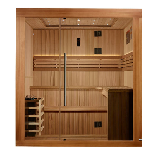 2025 Golden Designs Updated "Osla" 6 Person Traditional Sauna (GDI-7689-02)