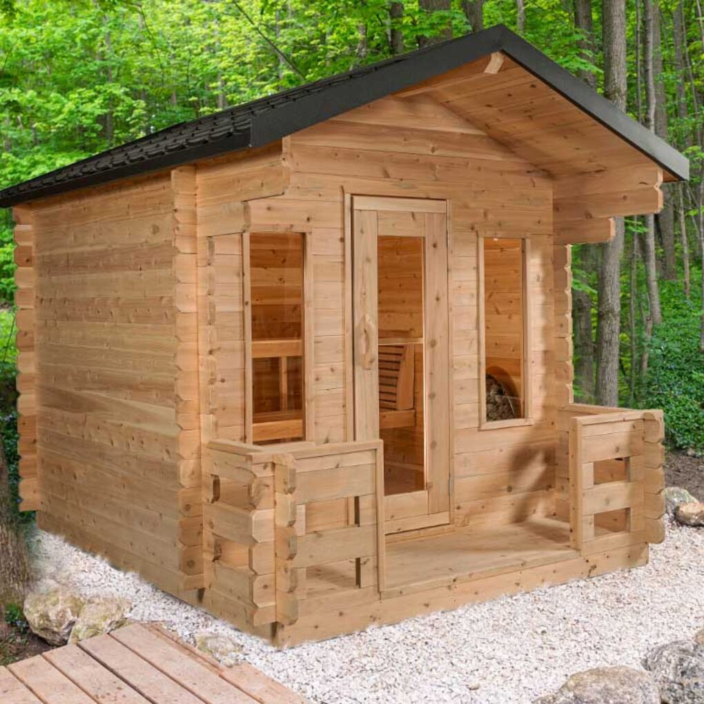 CT Georgian Cabin Sauna with Porch