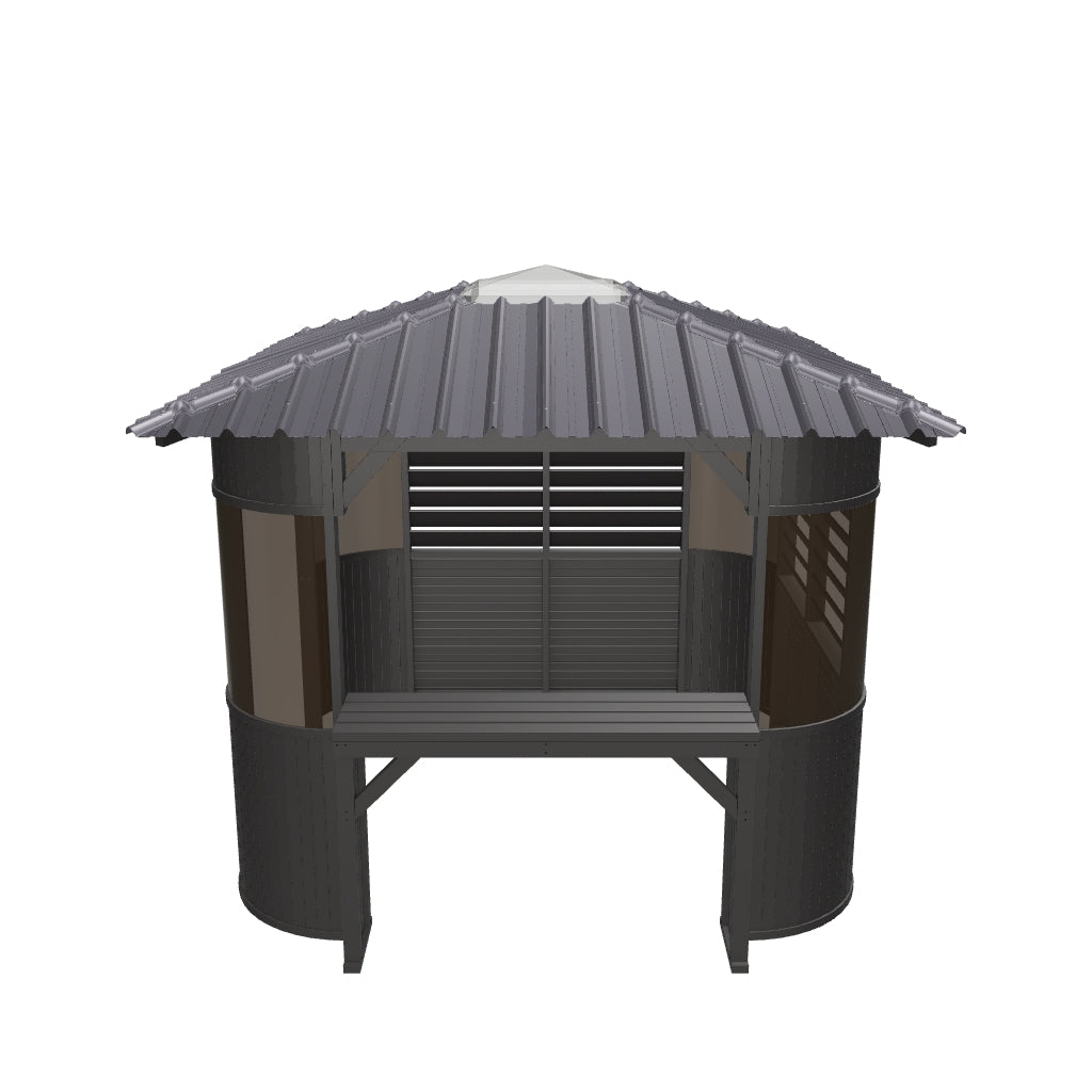 Fraser Gazebo 10ft x 10ft - Coffee