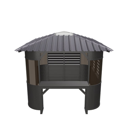 Fraser Gazebo 10ft x 10ft - Coffee
