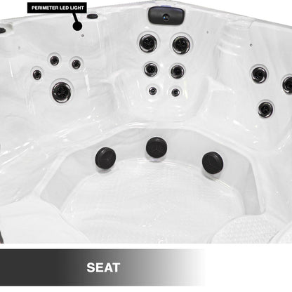 Superior 7-Person 52-Jet Non-Lounger Hot Tub