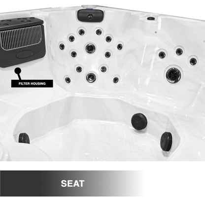 Superior 7-Person 52-Jet Non-Lounger Hot Tub