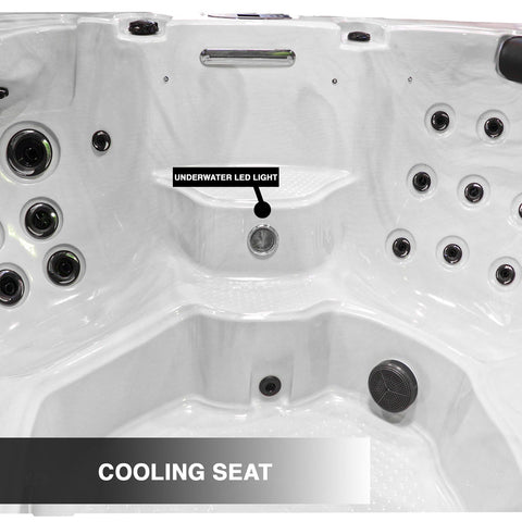 Superior 7-Person 52-Jet Non-Lounger Hot Tub