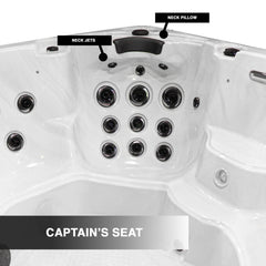 Superior 7-Person 52-Jet Non-Lounger Hot Tub