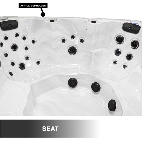 Superior 7-Person 52-Jet Non-Lounger Hot Tub