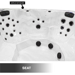 Superior 7-Person 52-Jet Non-Lounger Hot Tub