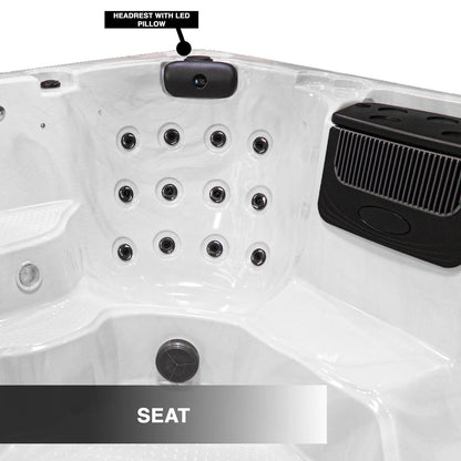 Superior 7-Person 52-Jet Non-Lounger Hot Tub