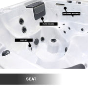 Michigan 6-Person 43-Jet Hot Tub