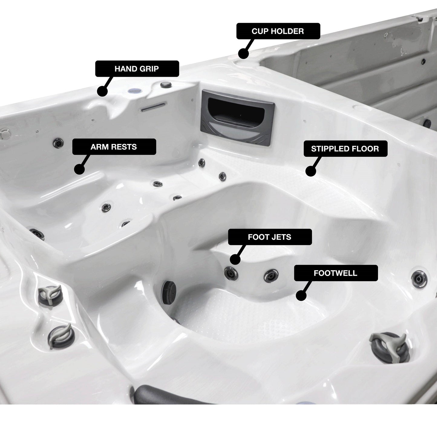 St Lawrence 20ft GL 17-Person 73-Jet Swim Spa