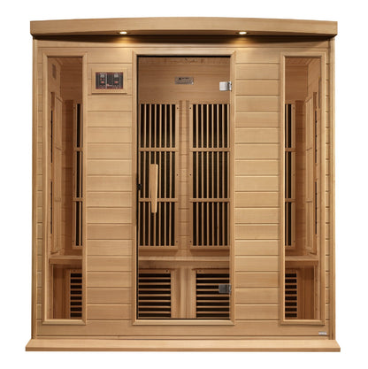Maxxus 4 Person Near Zero EMF FAR IR Sauna (MX-K406-01-ZF HEM)
