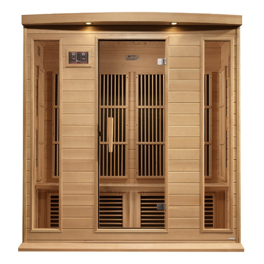 Maxxus 4 Person Near Zero EMF FAR IR Sauna (MX-K406-01-ZF HEM)
