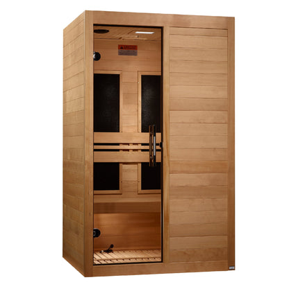 Maxxus "S-Line" 2 Person Ultra Low EMF FAR IR Sauna (MX-S206-01 ELITE)