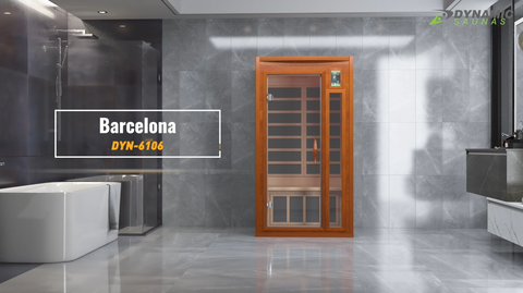 Dynamic "Barcelona" 1-2 Person Low EMF Far IR Sauna (DYN-6106-01)